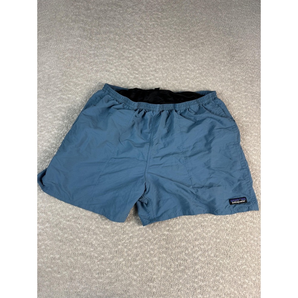 Patagonia‎ Swim Trunks Shorts Mens Large Blue Elastic Waist Mesh Lined Pockets